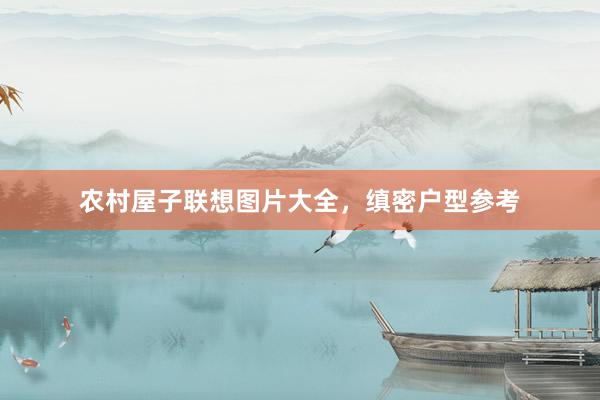 农村屋子联想图片大全，缜密户型参考